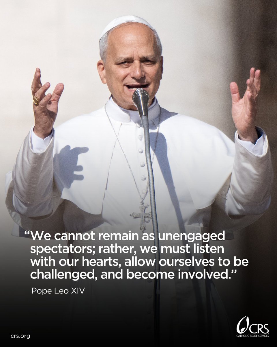 CatholicRelief's tweet photo. Happy Birthday, Pope Leo XIV! Thank you for your witness to faith, hope and compassion. May your words continue to inspire us to live our faith in solidarity with our brothers and sisters around the world. https://t.co/LI47lGtvcv