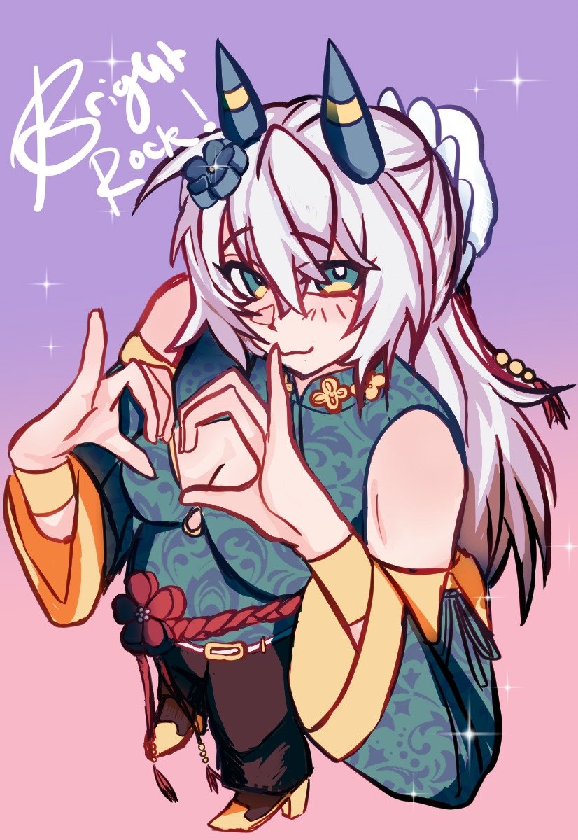 calicocrocs's tweet photo. Thank you for the Commission @ILuvTomCruise! 🐴🐴 #brightrock #cingray #umamusume https://t.co/z1f6cM3LLK