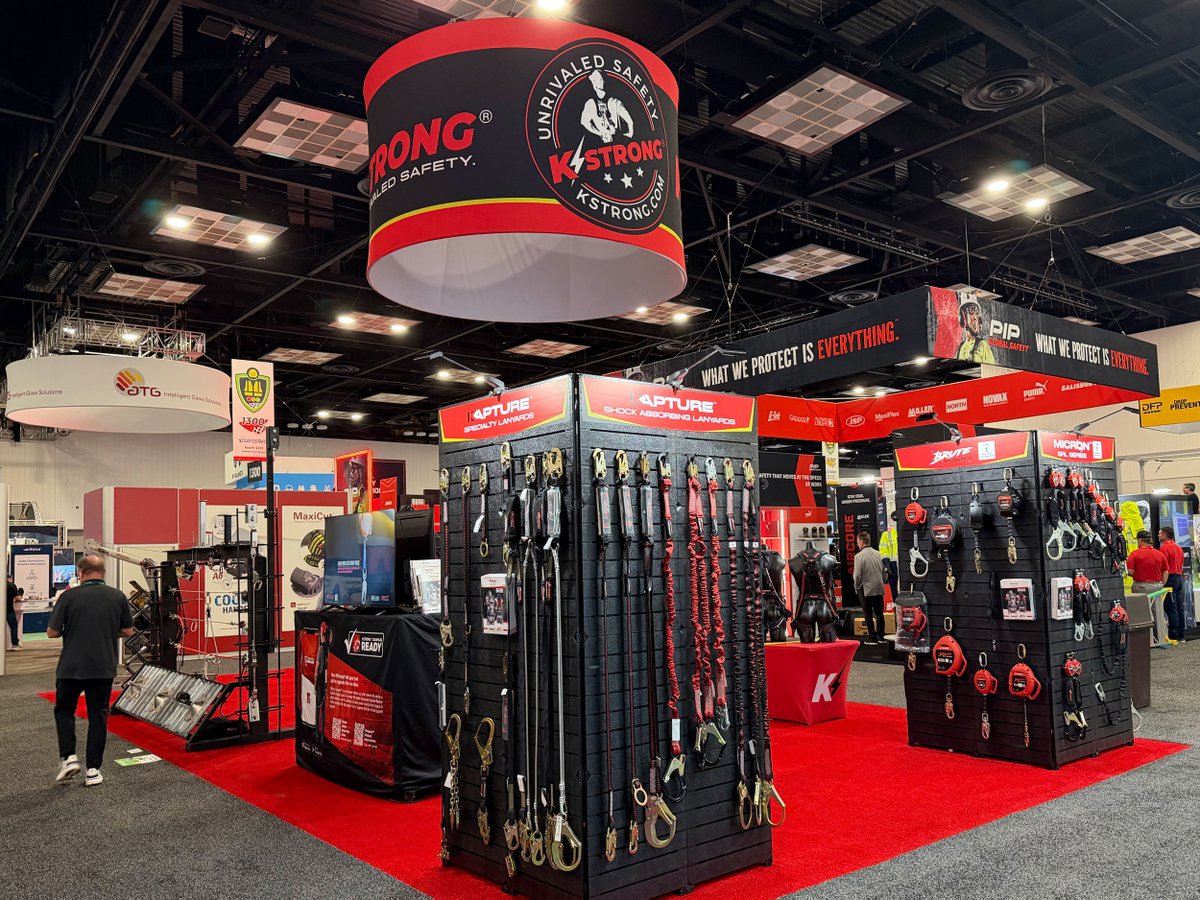 KStrongInc's tweet photo. Day 1 at #NSC2026 in Indianapolis is underway! ๐ Stop by KStrong at Booth 1231 to see how our gear helps mitigate fall risks. Plus, our EndurXโข Harness is officially entered in the NSC Best in Show! Come see why it delivers Unrivaled Safety. ๐ทโโ๏ธโจ #KStrong #FallProtection https://t.co/dTFqMAsQHg