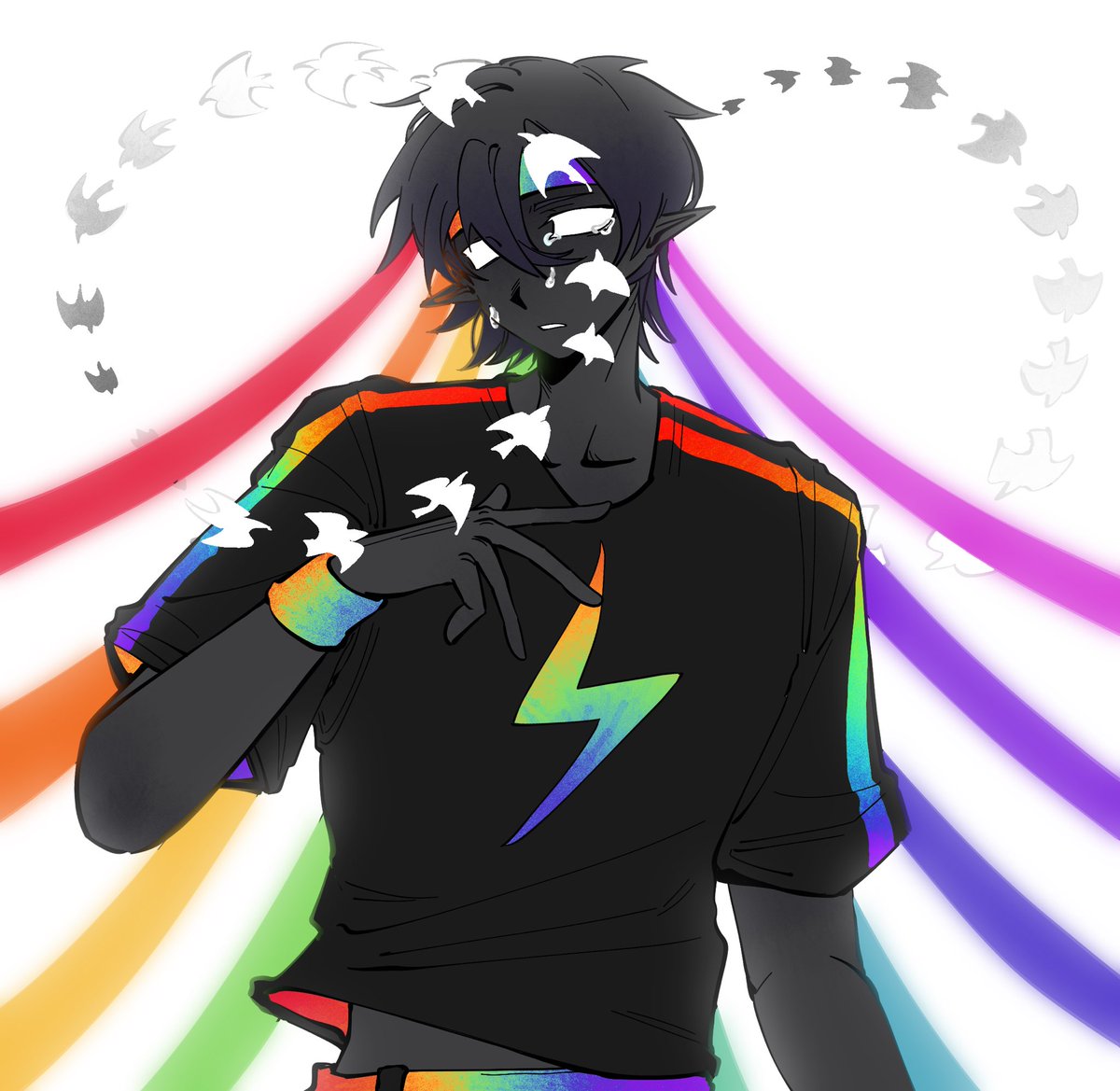 XiXixao_'s tweet photo. 飞鸟构成了我的眼泪
#spokeisherefanart https://t.co/UOt2ntKtxL