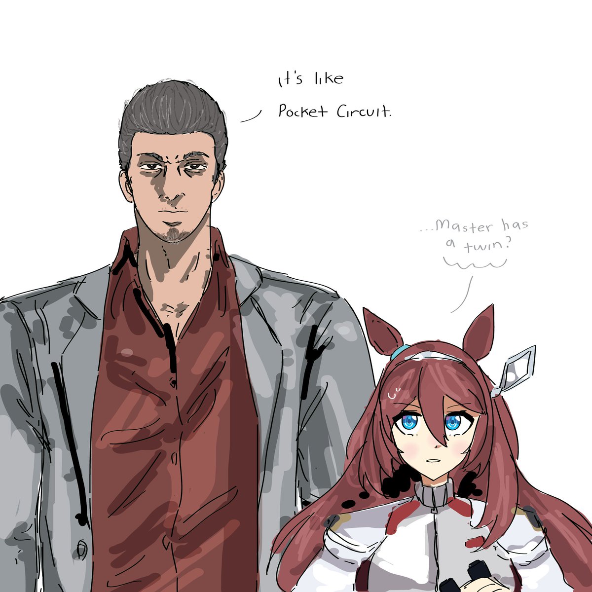 Katalact's tweet photo. trainer mismatch 2
#umamusume https://t.co/mBehp1cEo3