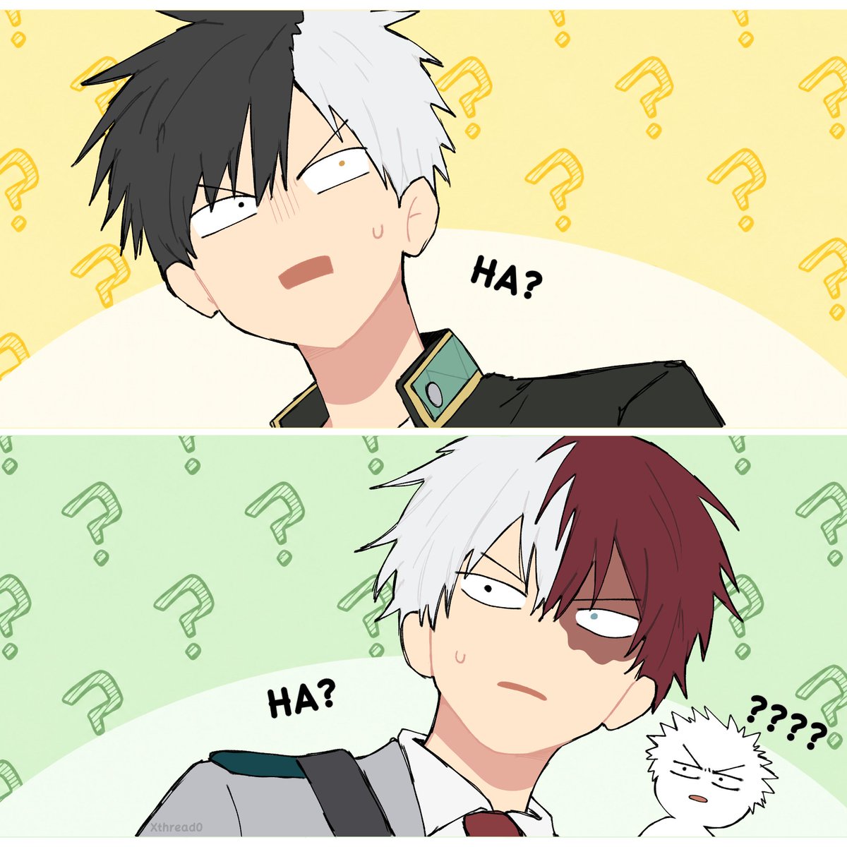 XThread0's tweet photo. First meeting 🌸💥 Some funny moments!

Since everyone seemed to like it, I’ve now added Suo and Shoto too!

#MyHeroAcademia #僕のヒーローアカデミア #ヒロアカ
#ウィンブレFA #ウィンブレ #WINDBREAKER https://t.co/UqikM46e1l