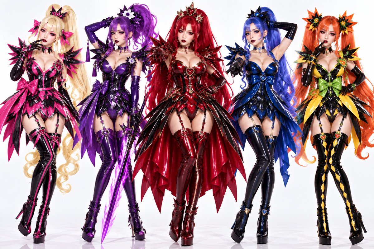 ALS37441624's tweet photo. 第三弾
ドキドキプ◯キュア
＃AI生成
＃悪堕ち
＃コスプレ
＃キュアハート
＃キュアダイヤモンド
＃キュアロゼッタ
＃キュアソード
＃キュアエース https://t.co/kBhvtzUuEJ