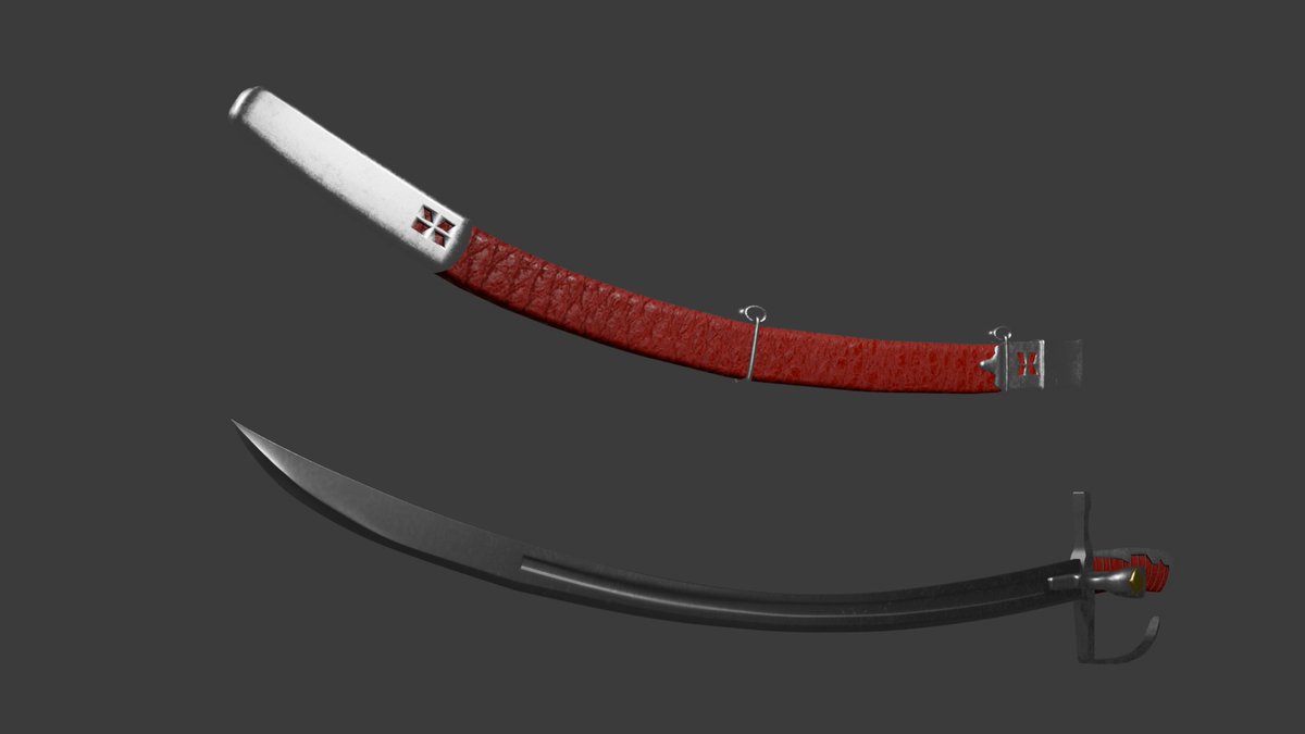Gravers06's tweet photo. A Polish Saber Forged from scratch
#blender #b3d #3DCG https://t.co/s8VIpKgEB3