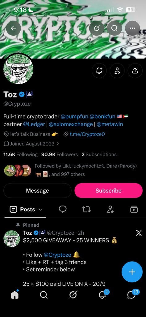 breywithfiree's tweet photo. @Cryptoze Let’s tune in fam 😎🫡

@dinalennn @mavreen_eri @Woojinme25 
Following with notifications on ✅
Liked and retweeted.
Tagged friends. 

All tasks done 
Manifesting to win @Cryptoze ty so much https://t.co/6fMT7RFZUb