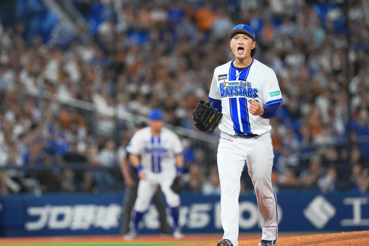 ydb_yokohama's tweet photo. プレッシャーのかかる2イニングを零封🔥
#石田健大 選手が魂の投球で相手打線を封じる👊

11回表
DB 3 - 3 G

#限界のその先へ
#baystars https://t.co/sNu48BTpKd