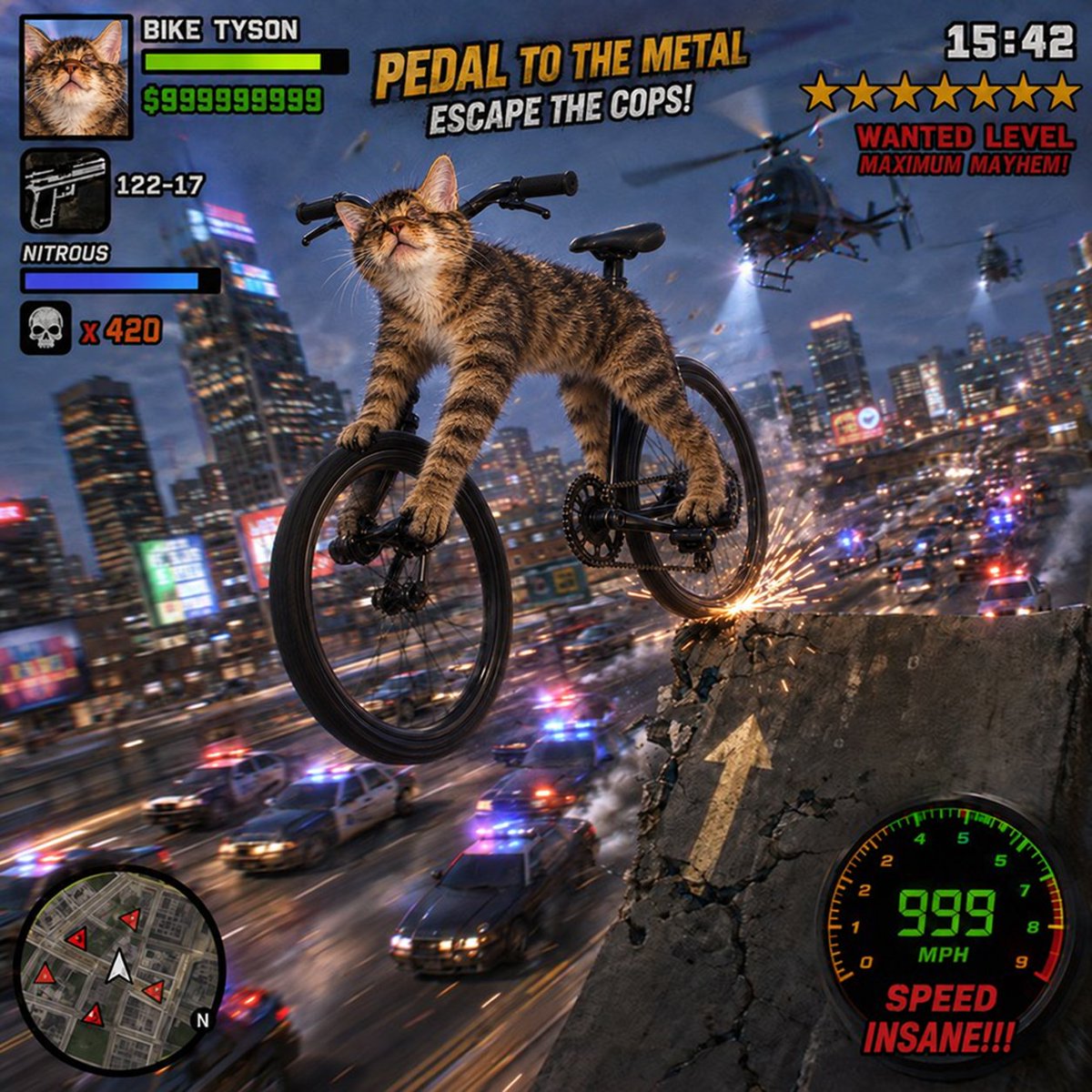 BikeCateSOL's tweet photo. bikecate speed discovery at 999 mph https://t.co/jInhH68u9i