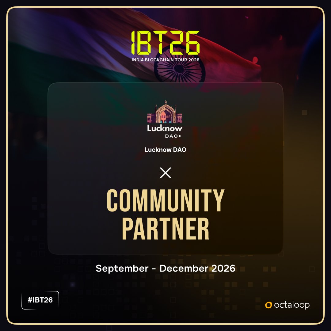 IBTxOfficial's tweet photo. Web3 isn't only metros. Lucknow already knew that.

@Lucknow_DAO = Community Partner for #IBT26.

Tier-2 isn't "emerging." It's already here. https://t.co/p6QXAPigmC