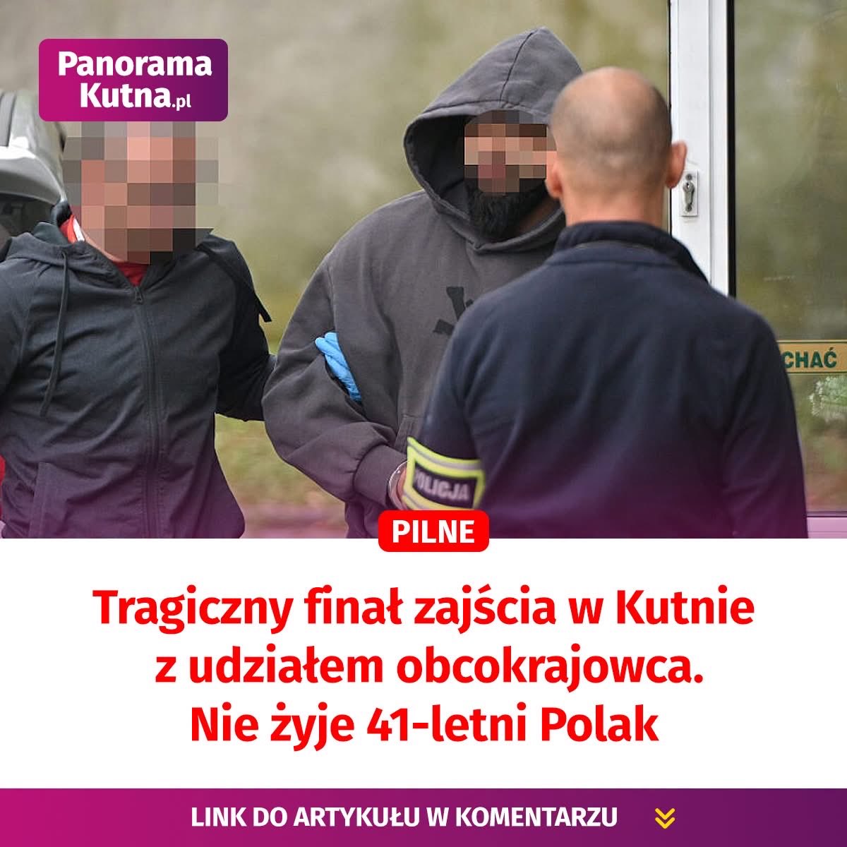 KamilMroczek4's tweet photo. 🚨Tragiczny finał napaści Gruzina na Polaka w Kutnie🚨

Jak informuje https://t.co/Od5NqZCT30 - nie żyje 41-letni Polak, który 4 września w centrum miasta został zaatakowany nożem przez Gruzina, po czym trafił do szpitala w Łodzi z ciężkimi obrażeniami. W sprawie aresztowano 29-letniego obywatela Gruzji  i postawiono zarzut spowodowanie ciężkiego uszczerbku na zdrowiu, sąd zastosował 3-miesięczny areszt. Podejrzany odmówił wyjaśnień. 
Wyrazy współczucia dla rodziny zmarłego.

W Kutnie w ostatnim czasie głośno było też o innych sprawach z udziałem obcokrajowców - https://t.co/XPsW1GnTOf. o brutalnym pobiciu kobiety przez Kolumbijczyka. Mieszkańcy piszą, że w centrum miasta czują się coraz mniej bezpiecznie. 
⏰ Czas powiedzieć DOŚĆ. Bezpieczeństwo mieszkańców nie może być tematem tabu. Każde takie zdarzenie powinno być rozliczane twardo i szybko - bez owijania w bawełnę.

Zapraszamy na Marsz antyimigracyjny❗️

🗓️ niedziela, 20 września
🕐 godz. 13:00
📌 Plac Wolności, Kutno

Link do wydarzenia:
https://t.co/ey1UirNxEQ

Przyjdź, jeśli uważasz, że miasto powinno usłyszeć głos mieszkańców❗️

Stop imigracji❗️

#Kutno #Bezpieczeństwo #Dość #Marsz20Września #PlacWolności #Polska #Porządek #StopPrzemocy