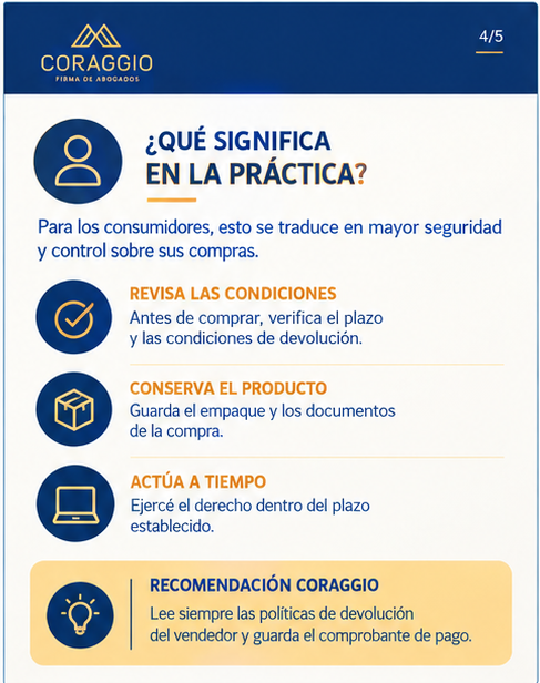 CoraggioAbogad's tweet photo. ¿Te arrepentiste de una compra online y ya no la quieres?
En Colombia, el derecho de retracto permite que, en determinados casos, el consumidor se arrepienta de una compra realizada a distancia o por medios electrónicos, termine el contrato y solicite la devolución de lo pagado. https://t.co/sbxb2185vt