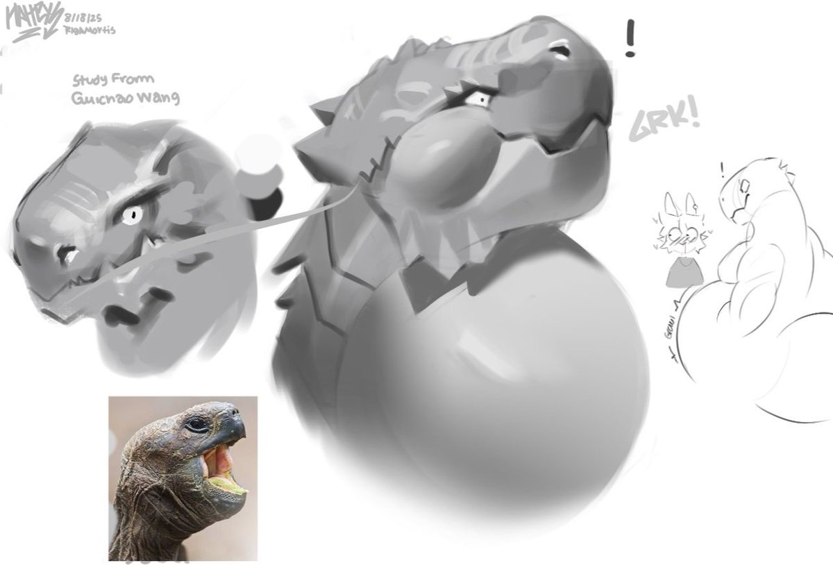 2harreys's tweet photo. CW: #vore
Old grayscale, little study I made. https://t.co/qQQtYDy6WQ