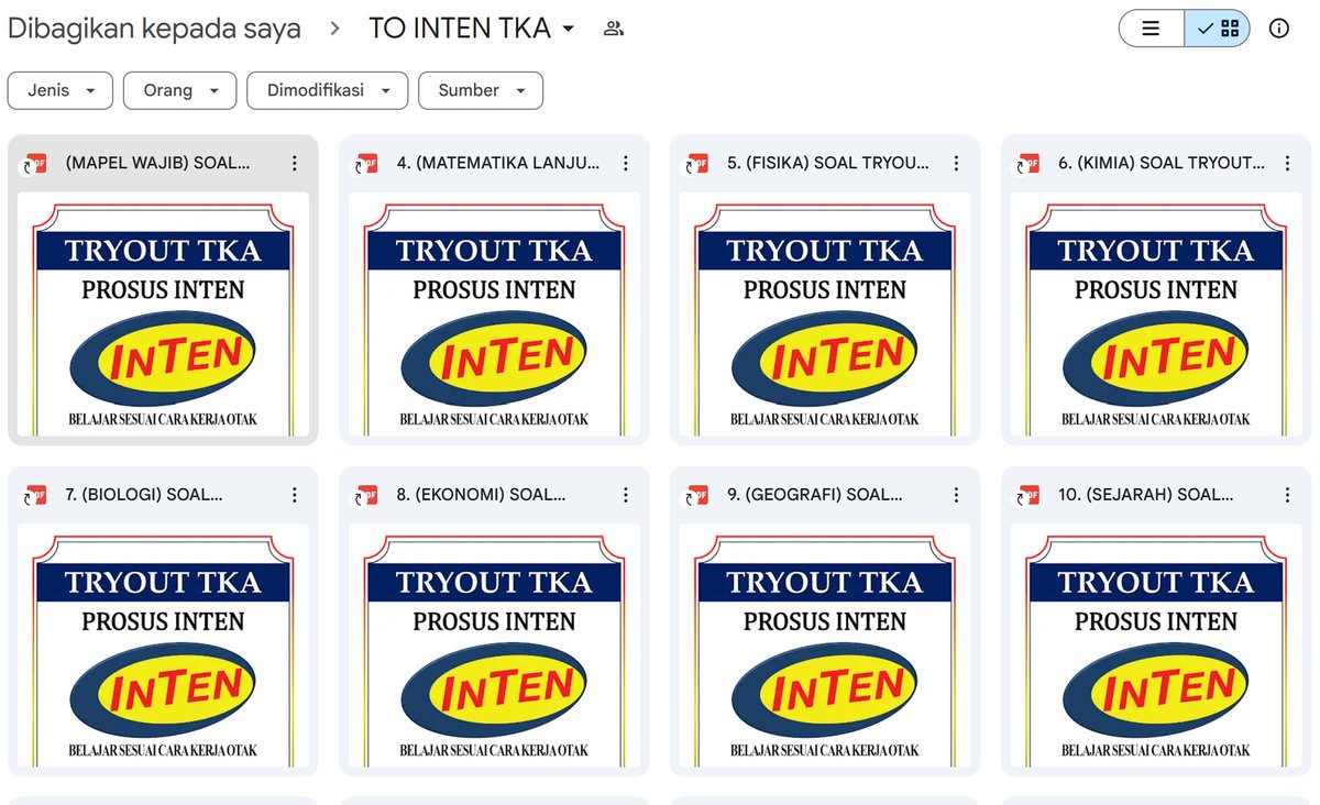 latsolyuk's tweet photo. Drive TKA INTEN

📂 drive 200+ soal tka inten
https://t.co/ESmgpM3vQj
📚 Toko Wangsit Om Jero Official
https://t.co/1bWZWzKewd
💬 Gabung Saluran Info Latihan Soal
https://t.co/o326bZPmvK https://t.co/vgVuml5jyt