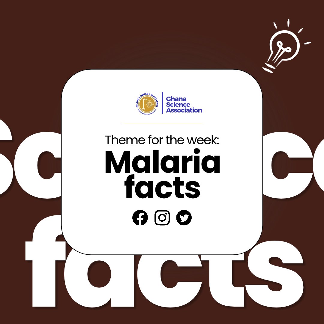 ScienceGhana's tweet photo. Theme for the week : Malaria facts
Join the Ghana Science Association for the 20th Biennial Workshop.
Don't wait till the last minute—register: https://t.co/sjI5KxADsM
#dailysciencedose #Dailysciencefacts #DailyScienceSpot https://t.co/O1wgjARvLA
