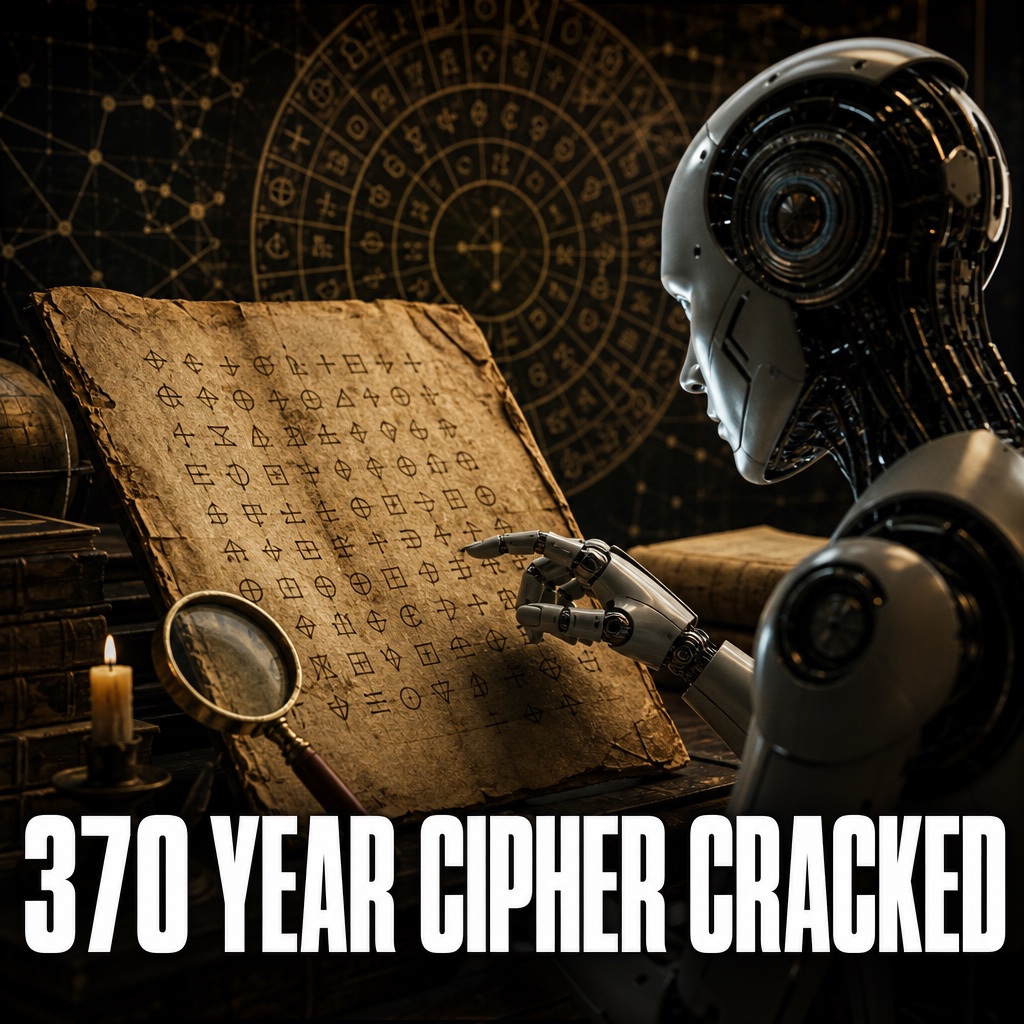 HeyDravon's tweet photo. someone gave claude fable 5.1 an open-ended goal: find an unsolved historical cipher and crack it.

44 minutes. 176k tokens. zero human help.

370-year-old cryptogram from 1653. cracked.

then it decoded the bonus cipher on the next page. https://t.co/jfDSIpllVh