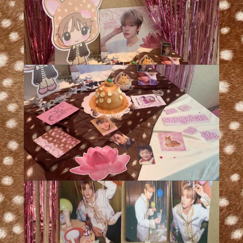 waterseaside's tweet photo. celebrate kakak birthday <3 #MyDeerestSC #25BloomWithSungchan @deardeersc 🦌🌟💗 https://t.co/gTNg8aNQJ0