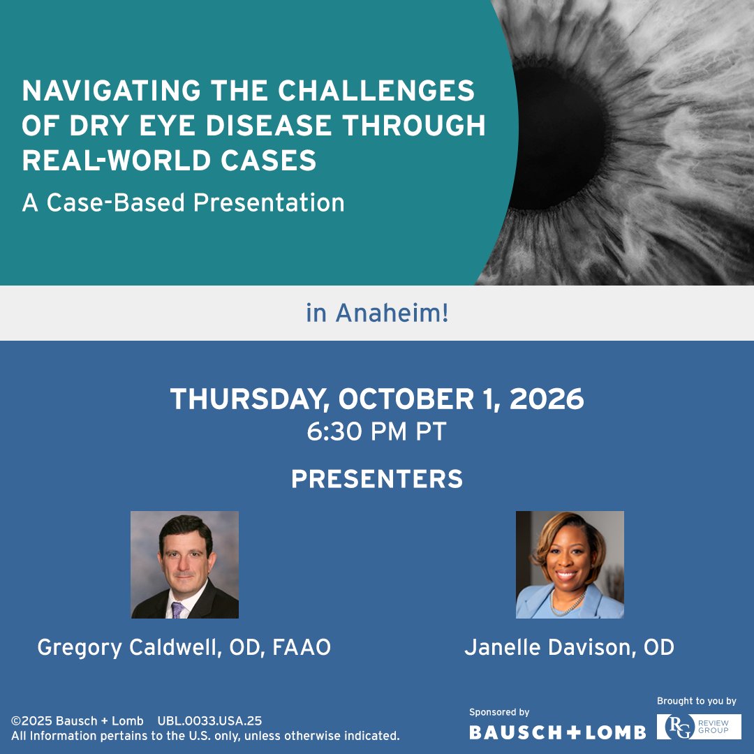 revoptom's tweet photo. #ad๐ก Walk away with:
โ๏ธ Practical strategies for Dry Eye management
โ๏ธ Insights from real-world cases
โ๏ธ A refreshed clinical perspective
All in one evening over dinner.
๐ Sign up now: https://t.co/dIy51DawXw
#DryEyeCare #OptometryEducation https://t.co/PlIbAeWOjG
