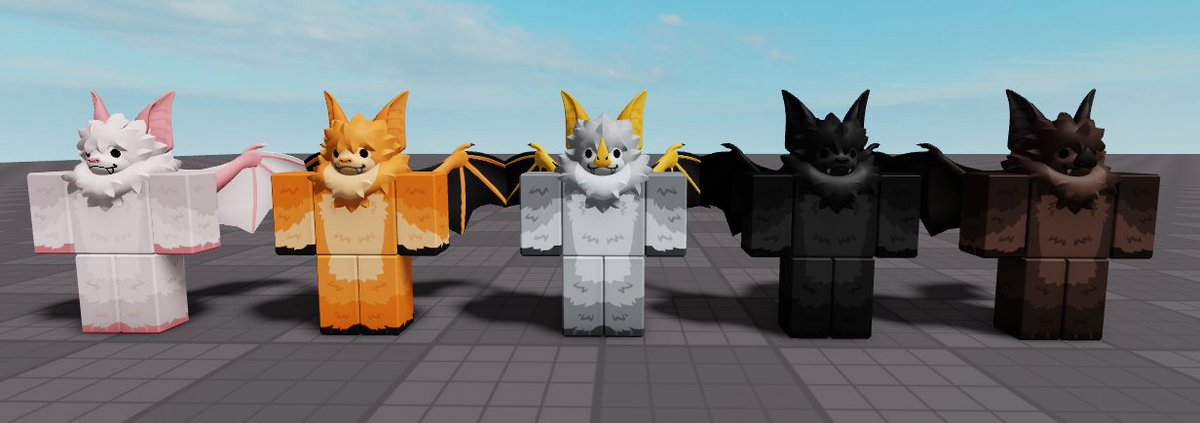h8rnxt's tweet photo. Two more recolours and alternative microbat heads have also been released!!!

#roblox #robloxugc https://t.co/V9PQQ0EkXp