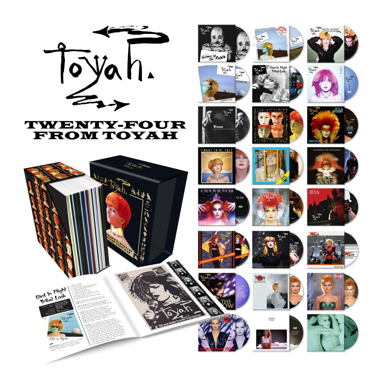 toyahofficial's tweet photo. #Toyah is pleased to announced on 4 Dec, Cherry Red Records will release Twenty-Four From Toyah, a 24CD box set celebrating Toyah’s singles discography w/ bonus tracks, deluxe packaging + rarities

Details https://t.co/DE6IOKOnXb / On-sale 10am Fri 18 Sept https://t.co/vRv6a535tU https://t.co/dq6G3DEylo