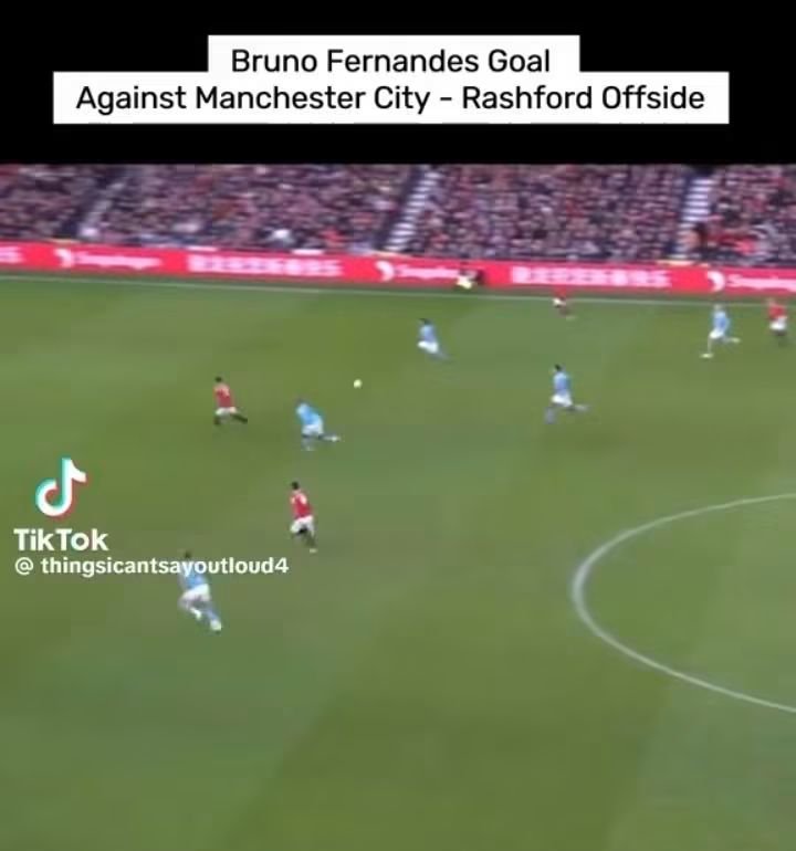 Jerry1Obas42172's tweet photo. @BrorssonPeter @ManCity @Erling How much did you pay to VAR for this Bruno's goal in 2023 against Man city while Rashford ran along with the ball from an offside position? 😂😂😂 Karma is hunting Man united 😂 https://t.co/96qLWbDwNq