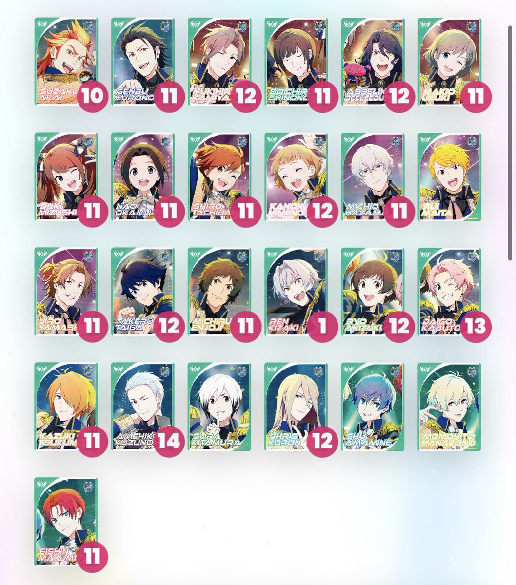 mai_tori_hiki's tweet photo. 交換 SideM カードフォリオ MR PSR SR SSR R N

【譲】画像のもの

【求】秀 類 C.FIRST S.E.M

同種同士の交換希望
郵送での交換になります。
検索からでもお気軽にお声がけください。 https://t.co/0MYyF4IcbG