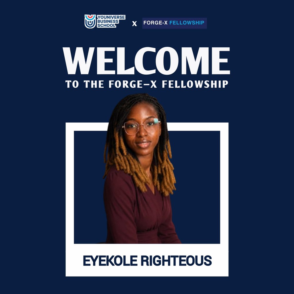 TheForgeXFellow's tweet photo. Welcome to The Forge-X Fellowship; disrupting industries, building ventures, and transforming the continent.

This is where ideas are tested, skills are sharpened, and possibilities are turned into action.

We’re rooting for you! https://t.co/EKzt6IINjb