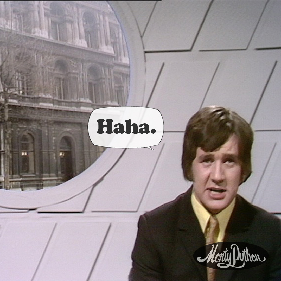 montypython's tweet photo. What’s so funny?

#MontyPython https://t.co/Ngaikjneos