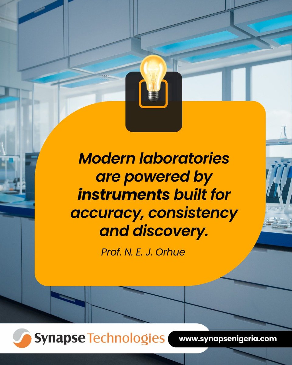 SynapseTechNg's tweet photo. At Synapse Technologies, we provide advanced analytical instruments and life science solutions designed to help laboratories work with greater precision and efficiency.

Equip your laboratory for better results.
https://t.co/Ki0S0uiCtA https://t.co/rPmDbs1ctg