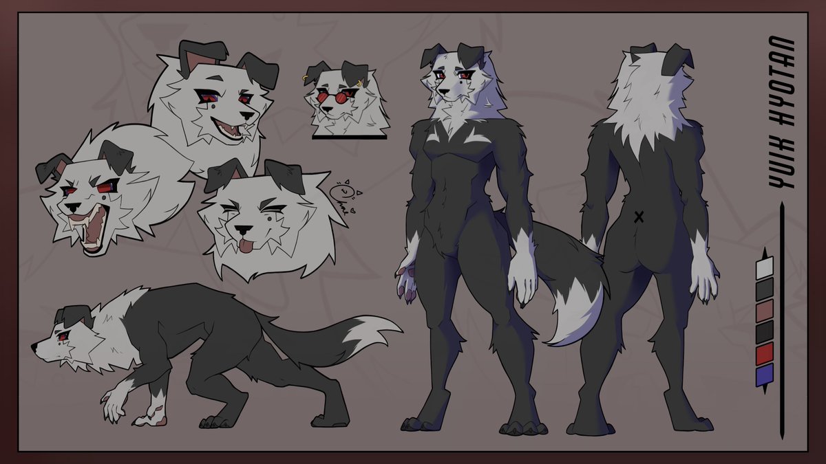 Chai_Kagesuki's tweet photo. Finished ref sheet for @SmugYuik oc! First time I've made one >_>
#refrancesheet #furry #fursona https://t.co/Xm3GzTDIIL