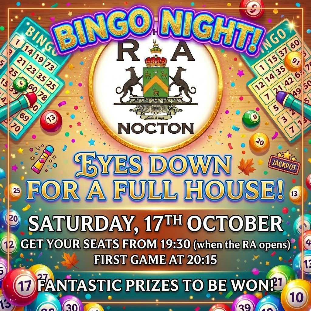 RANocton's tweet photo. Bingo Night at the Ripon Arms Nocton - 17 October https://t.co/HwdX7xomSO