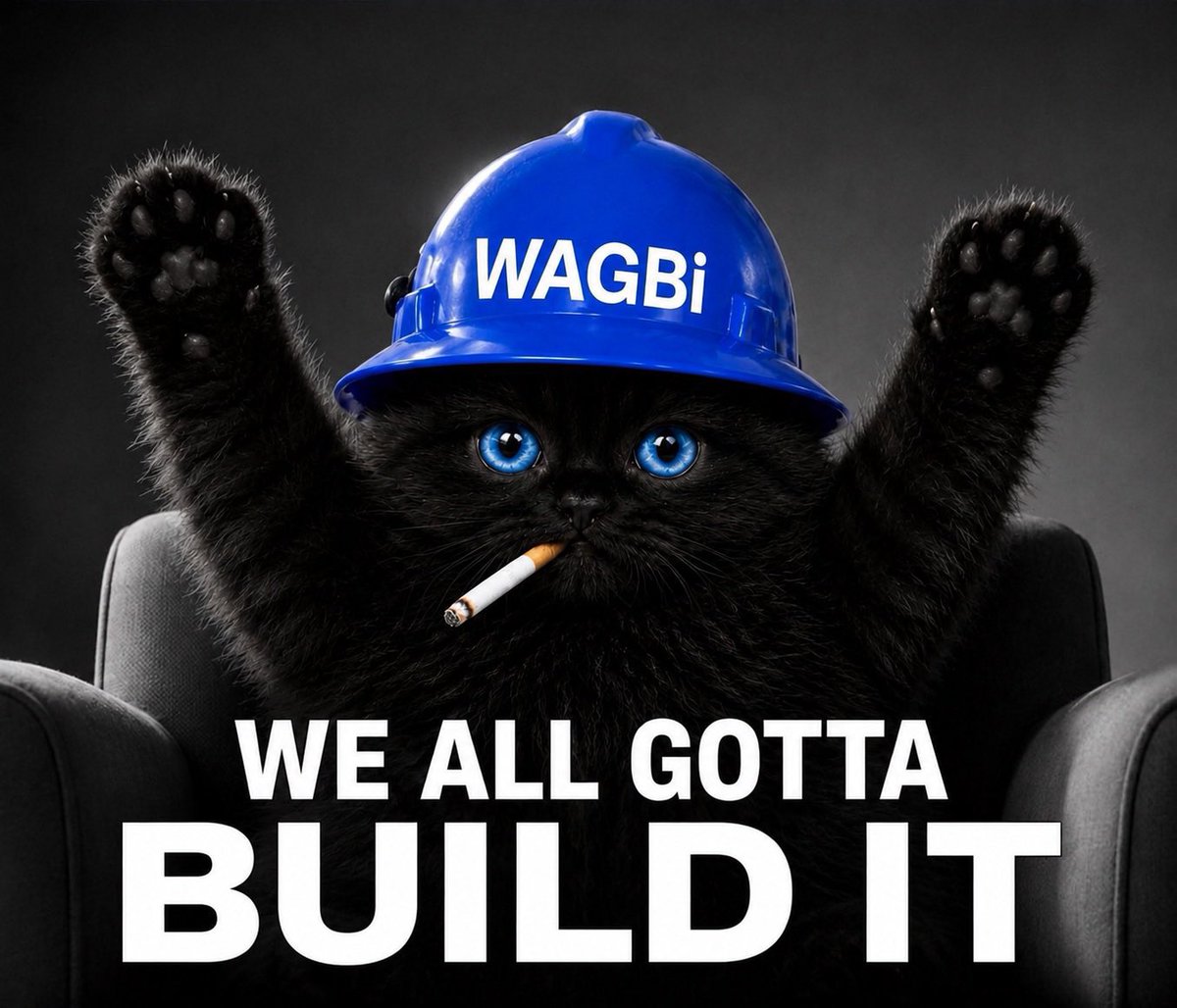 BIG_DEAN1's tweet photo. Small steps. Big vision. 🧱🏗️

Keep building. Keep showing up. Keep supporting the builders beside you. 🤝

GM WAGBi 🐈‍⬛🛠️

TG: https://t.co/Q1uaRIUbZb

CA: 0xb200000000000000000000c241027639bf74b201

#WAGBi $WAGBI https://t.co/zVtBKlvPAR