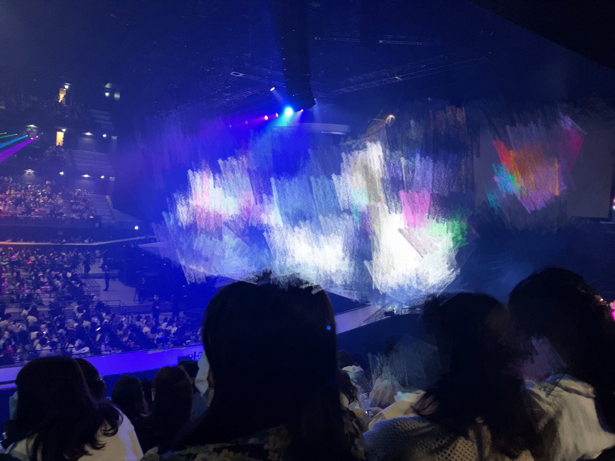 Cho__c0's tweet photo. 西オタでぴあアリ行ったことない人へ
各階参考にしてくださいな

床A4ブロ最前
2階スタンド8列目
3階スタンド3列目？くらい
4階スタンド最後列
の写真順ね

4階転がり落ちないでね。急よ。
3階スタンドはこんな感じよねってなる
2階スタンドなんて割と近いほう。
床はもう床よ。

NBE楽しも〜ね🫶💋 https://t.co/TXHcWY5MHY