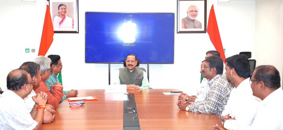 DrJitendraSingh's tweet photo. A delegation of  All India Postal Employee Organisations called on at #DoPT headquarters, Kartavya Bhavan.

The members of the delegation hailed the Government  for  'reinventing' India Post and thanked PM Sh @NarendraModi  for turning it into a modern, citizen-centric service network, saying that the changes have significantly expanded the role of India Post and brought a wide range of citizen-centric services closer to people across the country. They said that India Post today goes far beyond traditional mail delivery, with faster delivery services, Aadhaar-related facilities, PAN and Passport Seva services, doorstep banking and digital pension services strengthening its public-service role.
 
During the interaction, the representatives spoke about the expansion of India Post’s service portfolio over the past decade, including delivery within 24 hours in applicable services, Aadhaar-related services and the availability of PAN and Passport Seva facilities through the postal network. They also spoke about the growing role of India Post in providing banking and financial services at the doorstep, particularly in rural areas. 
 
The expansion of India Post Payments Bank and doorstep banking has enabled the postal network to take financial services to villages and households, allowing citizens to access banking facilities closer to their homes. The postal network has also expanded services such as Digital Life Certificates for pensioners, making essential pension-related services more accessible and convenient.
