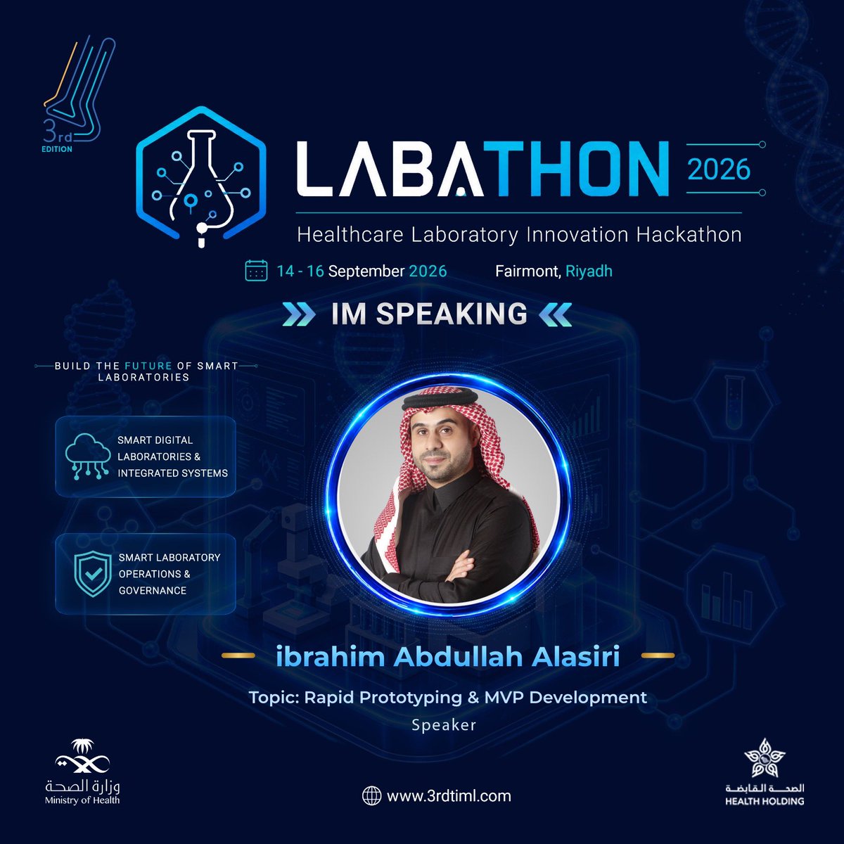 Ibrahim9Alasiri's tweet photo. I'm speaking at the Labathon — TIML 2026! https://t.co/UEkdJysStR