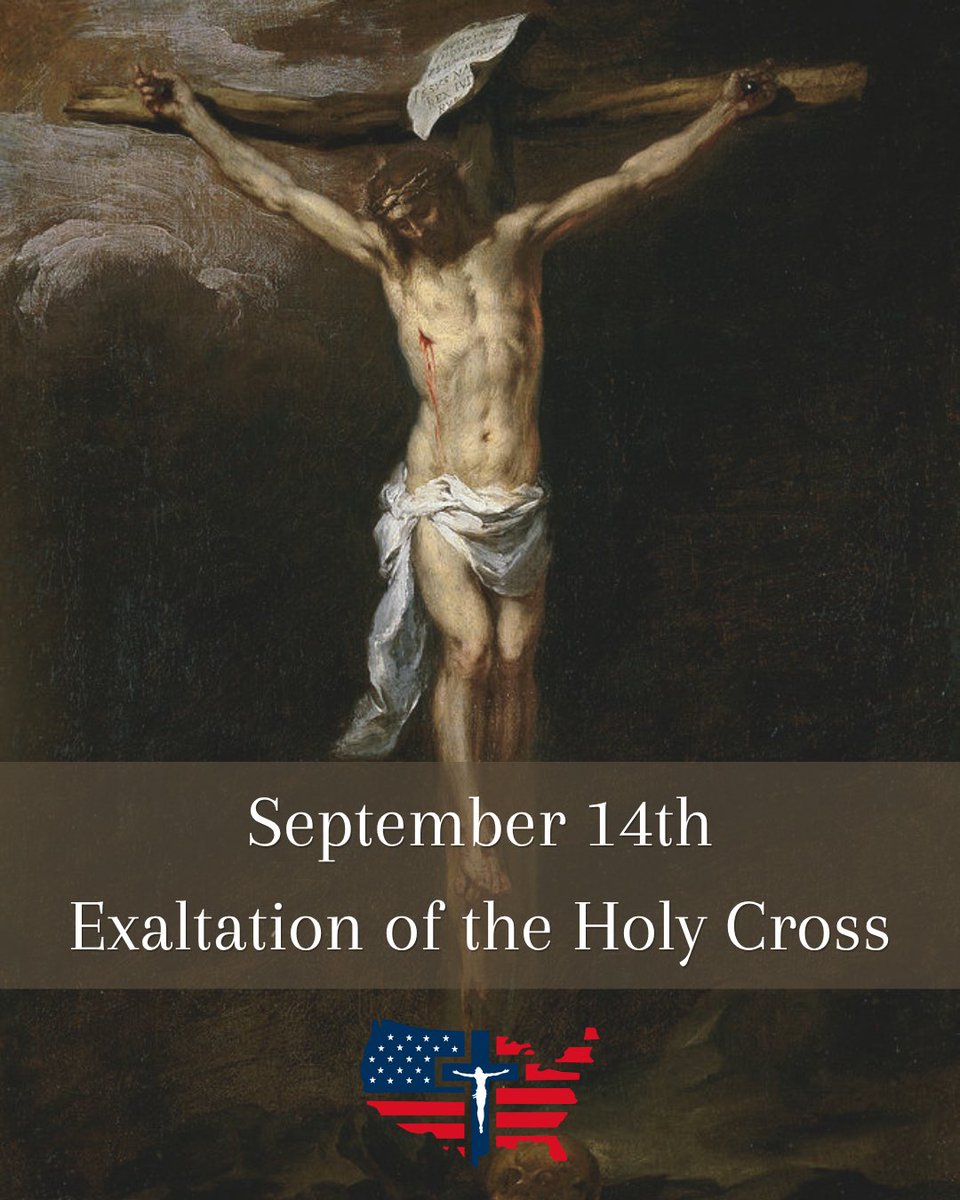 rcceducation's tweet photo. Today the Church celebrates the Feast of the Exaltation of the Holy Cross, the sign of our salvation.

Let us always remember the example of sacrifice that Christ gives us, and strive for the betterment of our nation under the sign of the Cross. https://t.co/1Edv8jjxvi