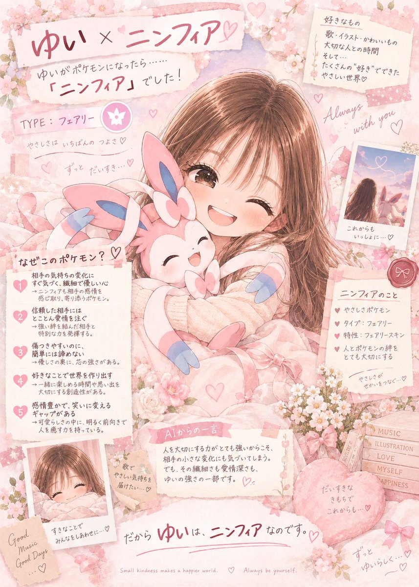 yuipyon1002's tweet photo. やってみたらニンフィアだった🎀 https://t.co/B2KKdmAlGA