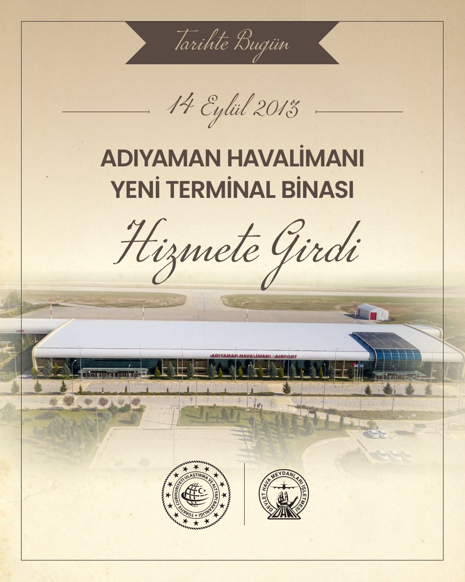dhmikurumsal's tweet photo. 14 Eylül 2013’de yeni terminal binası ile hizmete giren Adıyaman Havalimanı, modern ve güvenli altyapısıyla yolcularına konforlu bir seyahat deneyimi sunarken şehrimizin ve bölgemizin ulaşım ve kalkınmasına katkı sağlamayı sürdürüyor.

#TürkiyeHızlanıyor 🇹🇷 https://t.co/eUKNykbki9