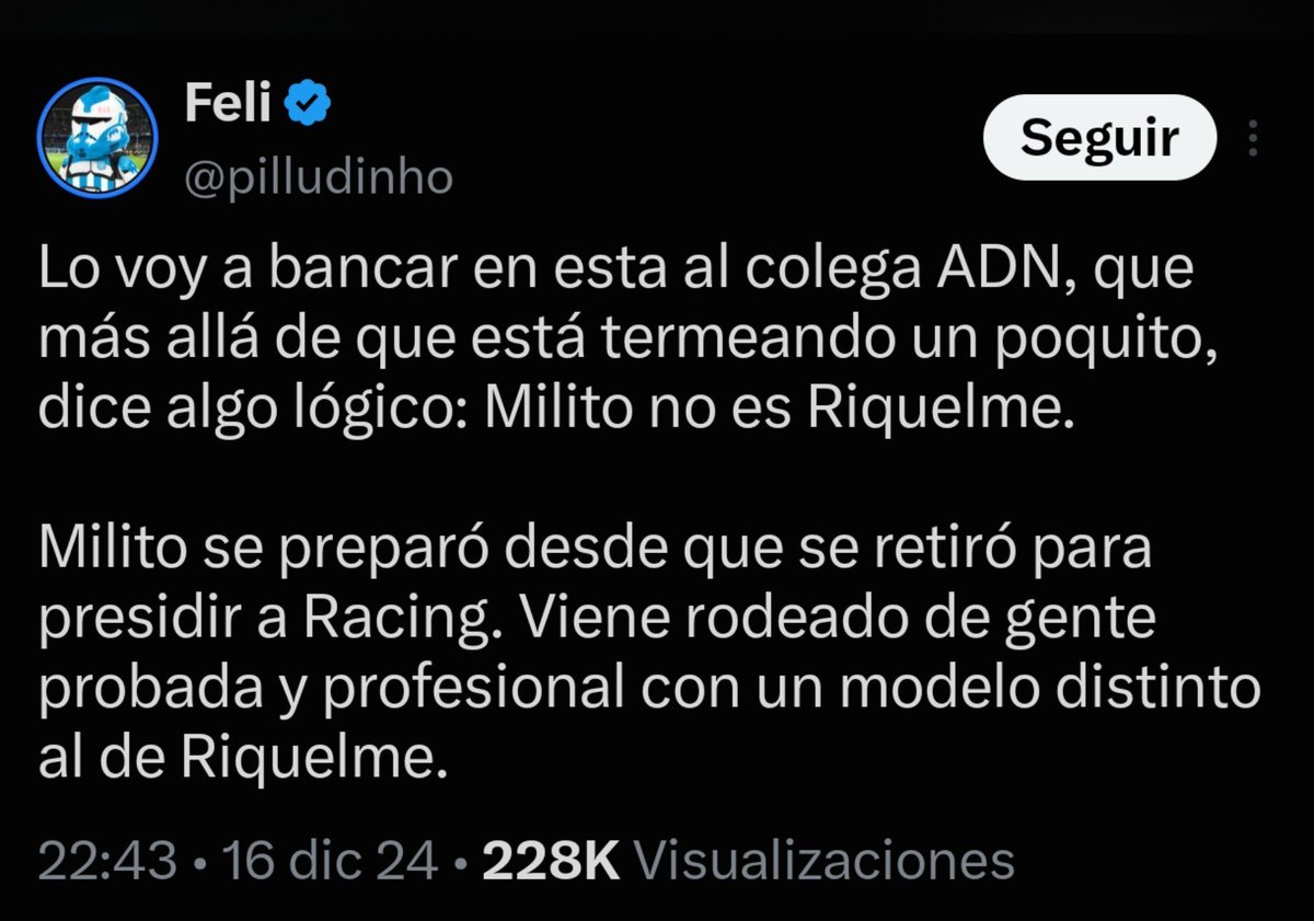 ADMilito's tweet photo. Que mal envejeció este tweet. https://t.co/7MRZhzNE0K