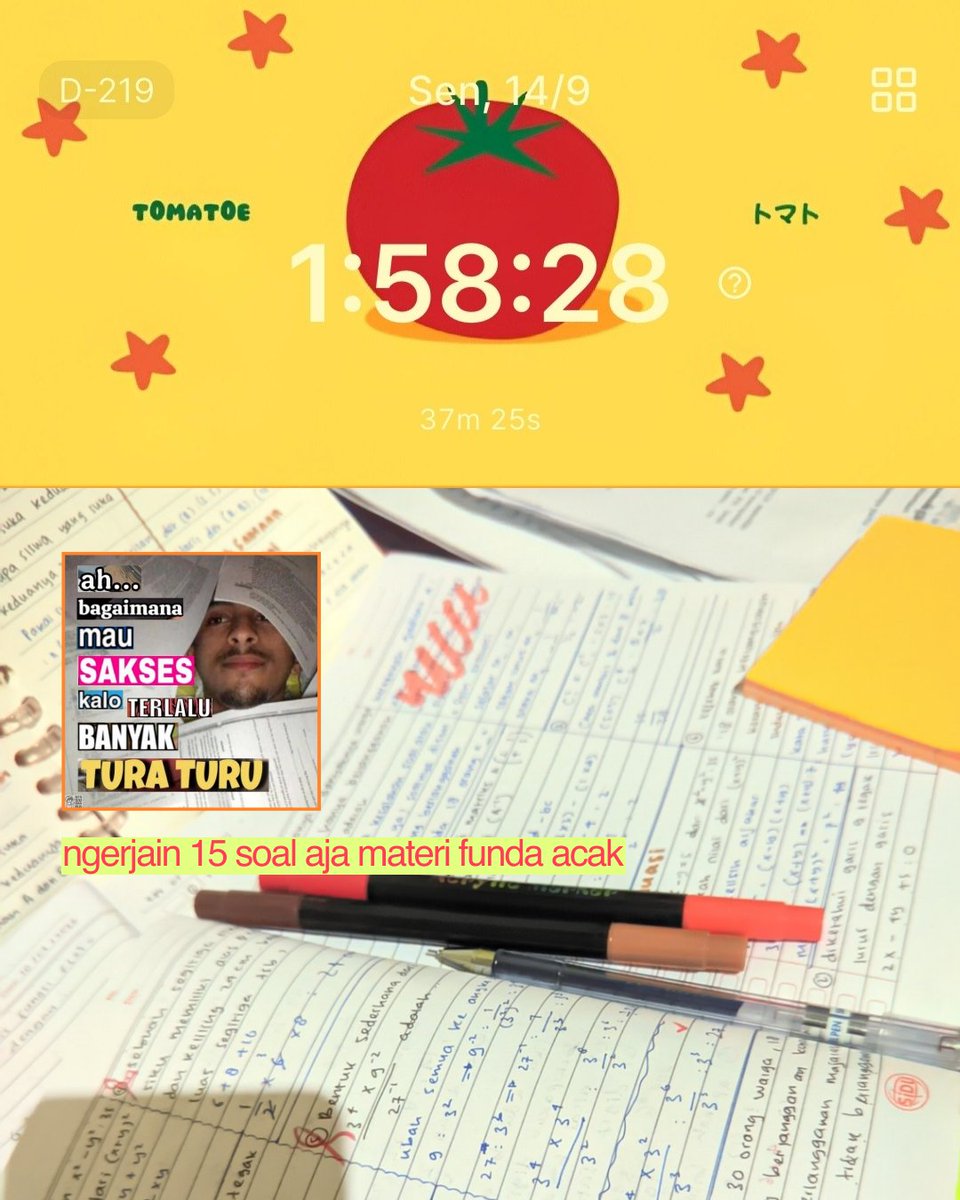 n00yu_s's tweet photo. 14.09.2026ִֶ ࣪ ִֶָ་༘࿐
────୨ৎ────
📚kᥲᥒ᥆уі's s𝗍ᥙძу ⍴r᥆grᥱss ᝰ.ᐟ

halou hri ini aku nyelesain catatan funda math, sm aku Drilling soal funda buat ngeliat lagi bagian mana yg masih blm paham🤷🏻‍♀️🤷🏻‍♀️ .. ofc sm geometri 🙄🙄💨 https://t.co/hQFkcMKnJl