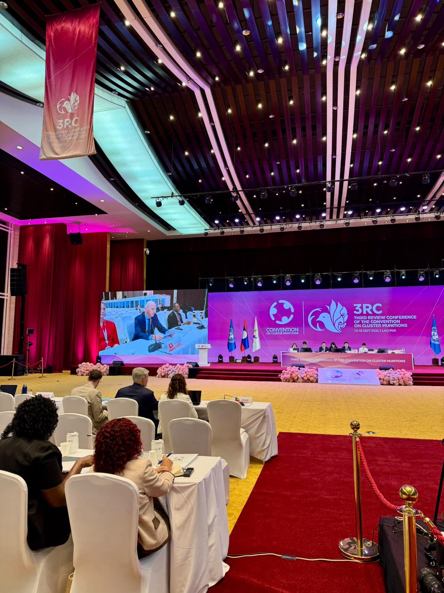 swiss_un's tweet photo. #MineAction
The 3rd Review Conference of the Convention on Cluster Munitions #CCM3RevCon opens today in Laos, one of the most affected countries.
π¨π reaffirmed its strong commitment to the Convention and called for continued efforts to end the suffering caused by this weapon https://t.co/HnFy1xCAfI