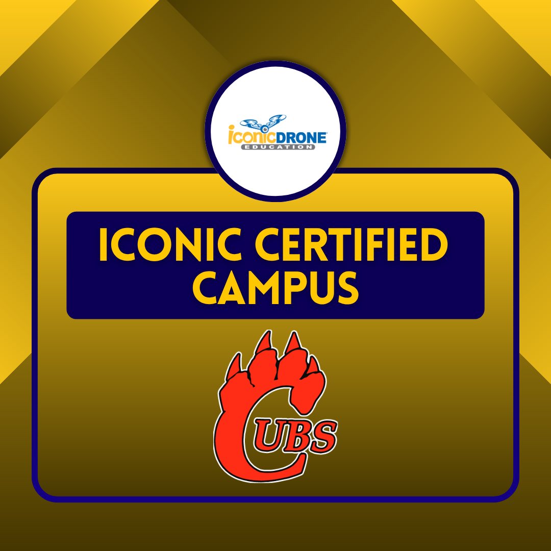 iconicdroneedu's tweet photo. 🎉 Congratulations to Brownfield High School in Brownfield ISD and instructor Gage Smith on being named an Iconic Certified Campus! 🚁
This recognition celebrates the hard work happening in the classroom as students turn their interest in drone technology into real-world skills! https://t.co/02Wjx3jeBX