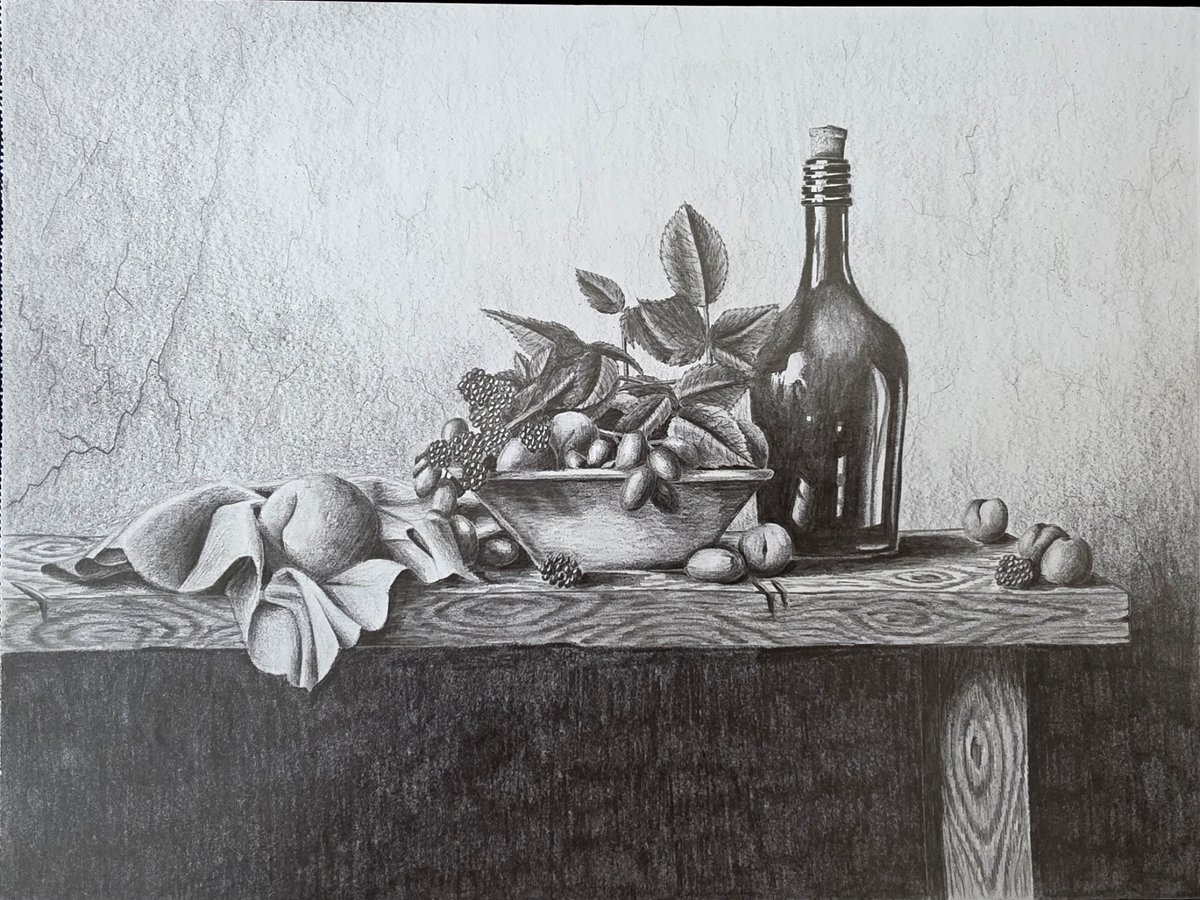 byVadon's tweet photo. A still life that I drew last year. It took me around 15 to 20 hours, I think... 😭 #art https://t.co/Wy1Z57v3nS