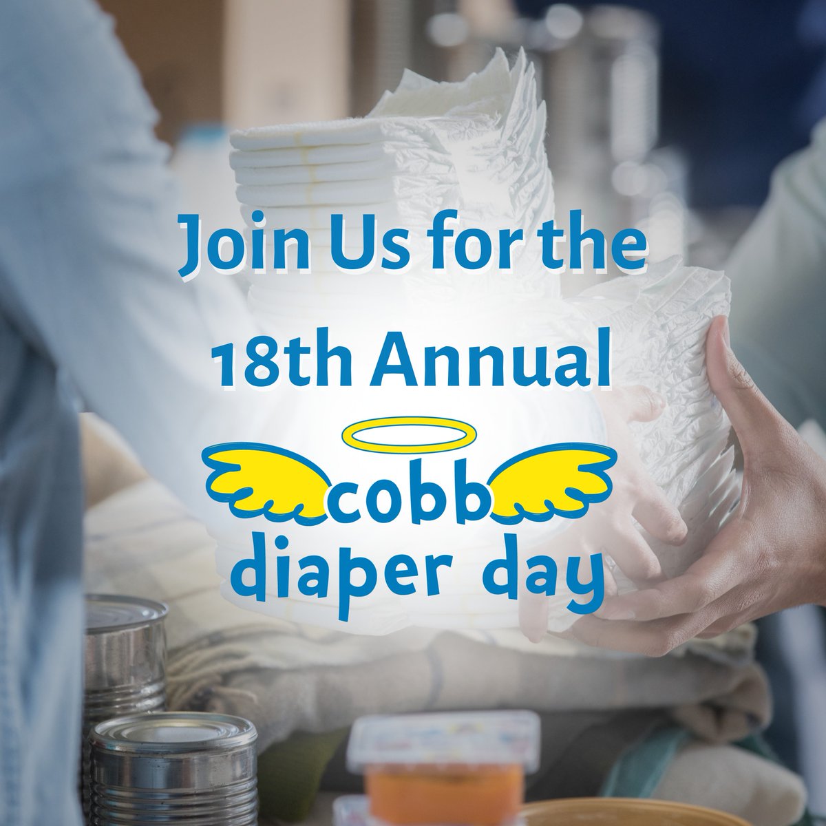 CobbDiaperDay's tweet photo. Join us for the 18th Annual Cobb Diaper Day on October 15, 2026! Our goal is to collect over 150,000 diapers and wipes for low-income families in Cobb County. Learn how you can help: https://t.co/BciPJlMKVd

#CobbDiaperDay #DiaperDrive #CobbDiaperDay2026 https://t.co/ZlLUbrMgaD