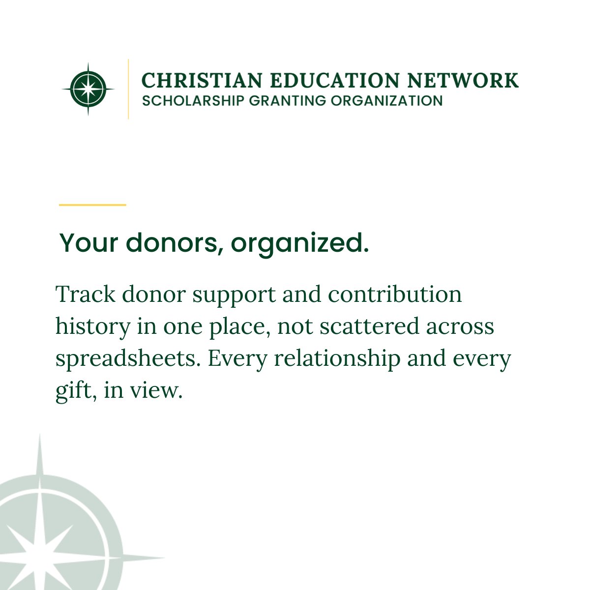 CENSGO's tweet photo. The CEN SGO platform keeps your whole scholarship program in one place. Donors organized, contribution history tracked, and clear reporting on scholarships awarded, funds raised, and students served. https://t.co/Va07vONyjn