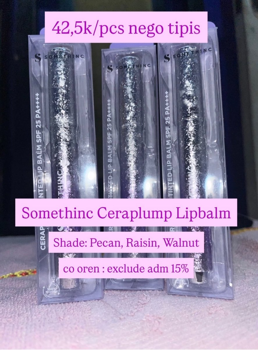 camerabelakang's tweet photo. WTS 
- glad2glow all item 25k (no nego)
- somethinc lipbalm 42,5k 
- B’nite hair oil 37,5k
- tresemme hair serum &amp; hair protec spray (nego tipis)

note : co oren + adm 15%, split pay no adm https://t.co/1YOTS7HPcP