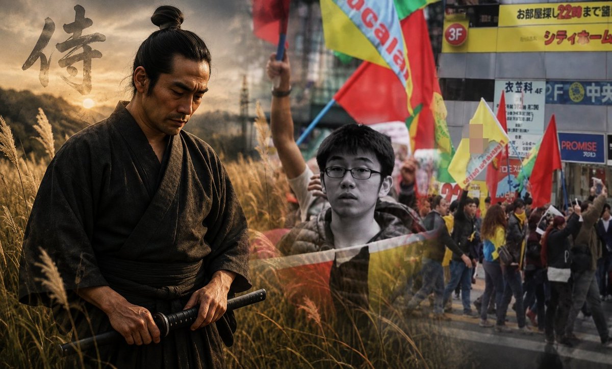 arifzamankader's tweet photo. Japonya, PKK/YPG'ye katılan Japon vatandaşlarını vatandaşlıktan çıkarmış. Adamların filmlere konu olmuş, derinliği hala tam olarak çözülememiş bir katana ve samuray felsefesi var. Yüzyılların disiplininden, sadakatinden ve savaşçı ahlakından çıkıp dünyanın en kaba, en barzo felsefesine düşmüşler. İnsan bazen ne kadar yükseldiğiyle değil, düştüğü yerle şaşırtır. Japon hükümetinin de çıkıp “Bunların bizimle alakası yok” demesi, hepsini vatandaşlıktan çıkarması çok normal.
