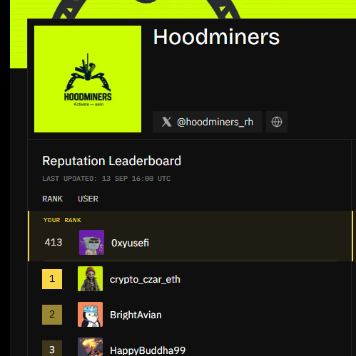 0xyusefi's tweet photo. Max mint @hoodminers_rh tomorrow! https://t.co/1U2t2u7ZBg