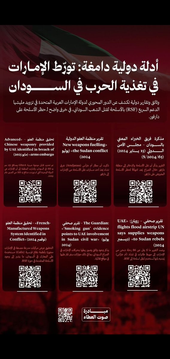 Sami_Glad's tweet photo. @KhsBilMathen @MohdTaqi11 نحن ندافع عن بلدنا ولا نحتاج لشخص يدعمنا نحن لسنا مرتزقة ..بلدنا الذي يتعرض لاكبر مؤامرة في تاريخة ودولتك هي الداعم الأول لمليشيات الجنجويد بالسلاح والعتاد والمرتزقة الكولمبيين وغيرهم من الجنسيات وكل العالم كله شهد بذلك ..وتقارير الامم المتحدة وكبريات الصحف الغربية وثقت ذلك. https://t.co/vGZbGjhCLC