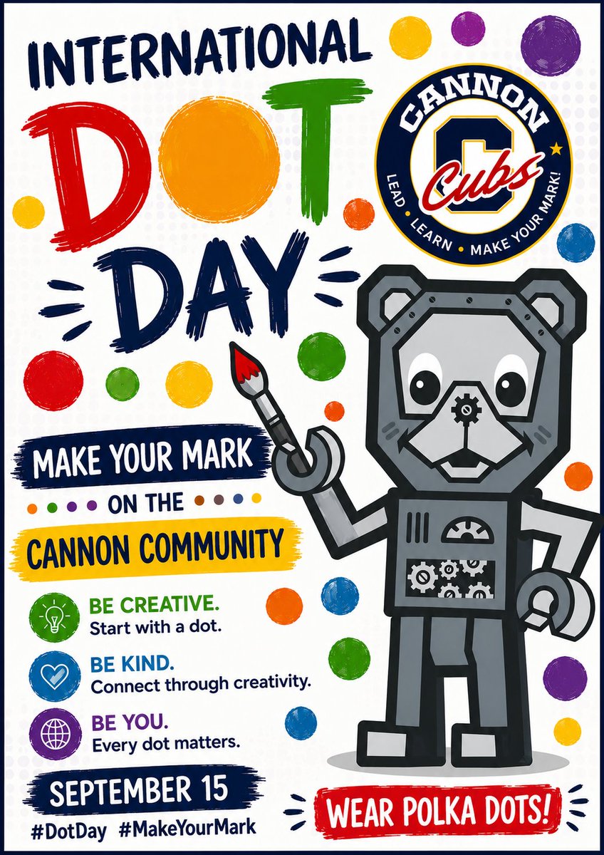 canSTEM's tweet photo. 🔵 International Dot Day! https://t.co/7lKZEDzGhW via @ParentSquare https://t.co/HN7s7cs7yD