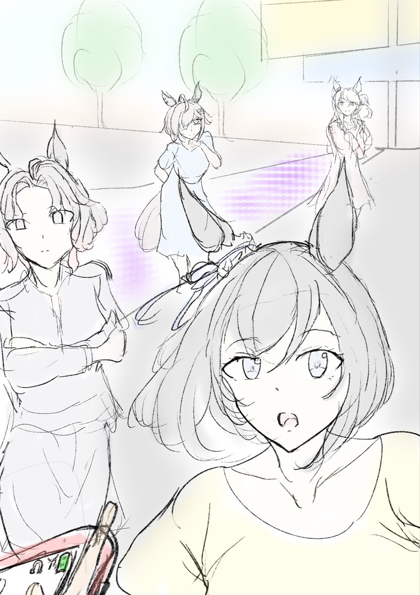 Yu_gotoshi's tweet photo. ウマ娘10世代
鉛筆ブラシでラクガキ https://t.co/3vZLI6bmry