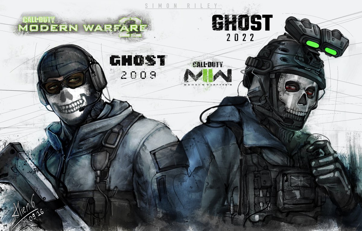 alcvol40's tweet photo. 2009 &amp; 2022 ghost full version 

#cod #simonriley #callofduty #ghost https://t.co/7mKeXZbvbt